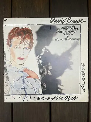 David Bowie 'Scary Monsters' 1980 Album Vinyl LP Record - APL1 3647 • $35