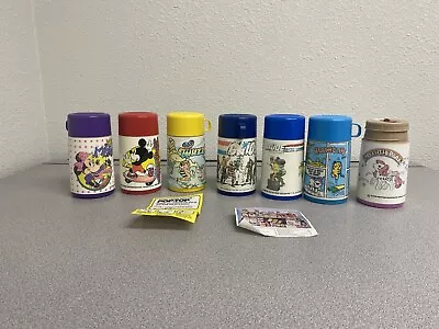 Lot Of 7 Vint Thermoses- Mickey Minnie GIjoe Heathclff My Little Pony Wuzzles • $10