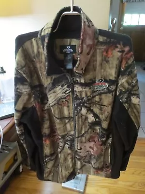 Men's Mossy Oak Break-Up Infinity Camo Zip Fleece Jacket L 42- Good Condition • $19.99