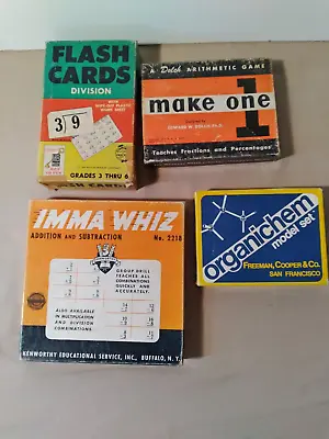 VTG 1950's Mathematics FLASH CARDS Homeschool • $12.50