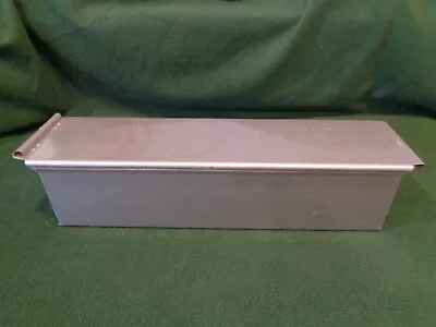 Industrial Sliding Lid Metal Storage Box- 16  X 3 3/4  • $28