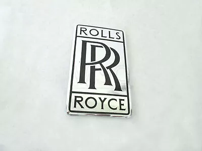 Vintage Rolls Royce Car RR BADGE Front Grill Hood Bonnet/Rear Trunk Brass Chrome • $75.70