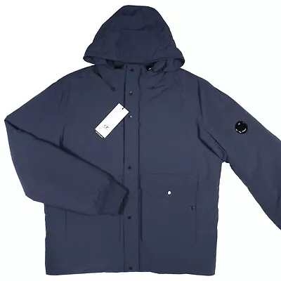 RRP £795 - BNWT C.P. Company Blue Micro-M Down Coat Jacket XL XXL • £56