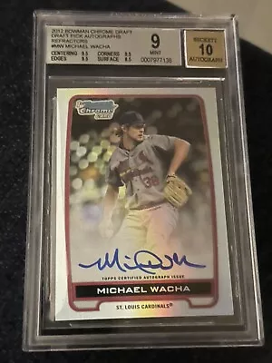 2012 Bowman Chrome Michael Wacha Auto BCA-MW Refractor  St Louis- Cardinals • $27.99