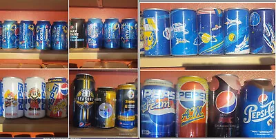 Massive Pepsi Can Collection!!! Over 400 Cans!!! Way Underpriced!!! Must Sell!!! • $2395