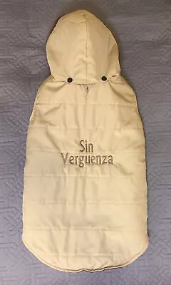 Large Dog Coat Zack & Zoey W/Detachable Hood Embroider  Sin Verguenza  • $25