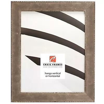 Craig Frames Patina 125 1.12  Wide Distressed Black And Silver Picture Frame • $38.99