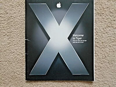 Welcome To Tiger Mac OS X V.10.4 Manual • $11.99