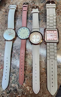 4 Women's Watches. Vivani Geneva Etc. Soft Feminine Colors. Working Lot (195) • $6