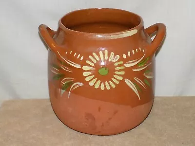 Traditional Tlaquepaque Ollas De Barro Mexican Red Clay Bean Pot No Top Cover • $14.99