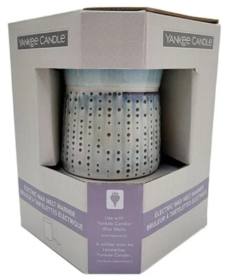 £10.99 • Buy Yankee Candle Addison Electric Ceramic Embossed Wax Melt Burner  - EU Plug NEW
