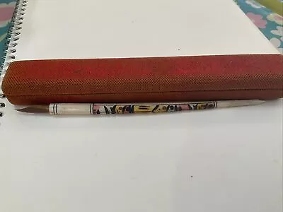 VTG Dip Pen White Fountain Pen With Flowers Indestructible Nib • $9.99