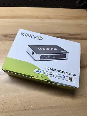 (K) Kinivo 301BN 3 Port High Speed HDMI Switch IR Wireless Remote New • $14.89