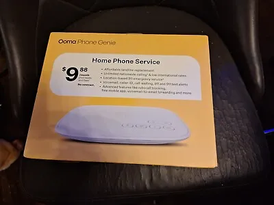 Ooma Phone Genie VoIP Home Phone Service - White (100-0474-100) • $15