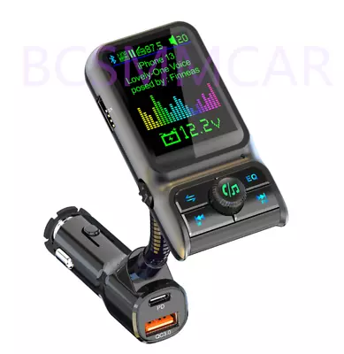 Bluetooth FM Transmitter Car MP3 Player AUX Audio Receiver USB Fast Charging Kit • $25.10