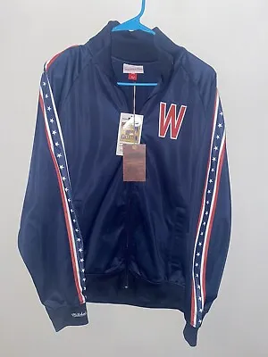 Washington Nationals Senators DC Mitchell Ness Warmup Jacket NWT Medium Retro • $49.99