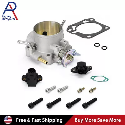 70mm Throttle Body With TPS & Map Sensor For Honda Civic B D F H Series Engine  • $51.39