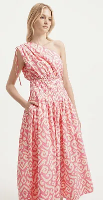$129 • Buy | COUNTRY ROAD | Pink Ikad Shoulder Dress $249 | SIZE: 12
