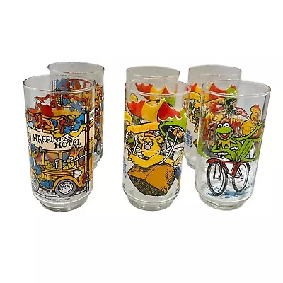 The Great Muppet Caper 1981 McDonalds Glasses Set Lot Of 6 Duplicates Jim Henson • $29.95