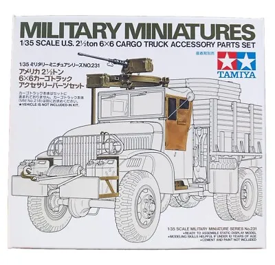 Tamiya Military Miniatures 1:35 U.s. 2 1/2 Ton 6x6 Cargo Truck Accessory... • £15.39