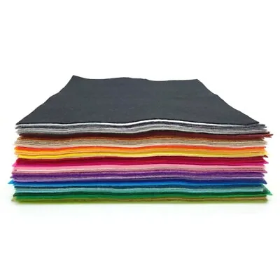 £1.15 • Buy Wool Blend Felt Squares: 9  X 9  Wool Acrylic Mix EN71 Standard 60 Colours