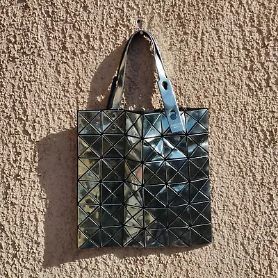 Bao Bao Issey Miyake Green Prism Metallic Tote Bag • $119.99