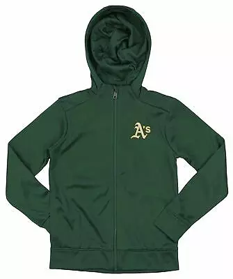 Outerstuff MLB Youth/Kids Oakland Athletics Performance Full Zip Hoodie • $39.99