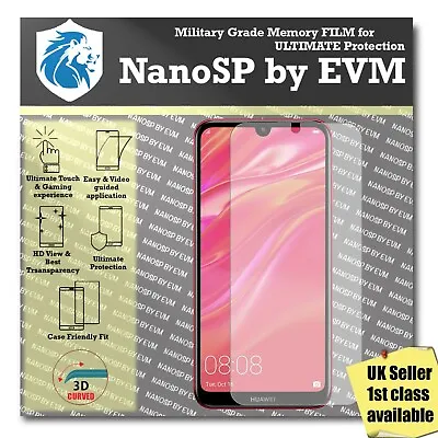 NanoSP Huawei Y7 2019 TPU Screen Protector FILM Hydrogel COVER • £3.99