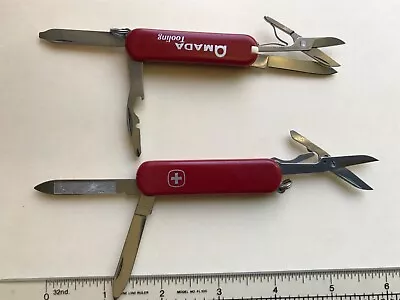 Wenger Esquire 65MM & Victorinox Manager 58MM Swiss Army Knives Red • $39.99