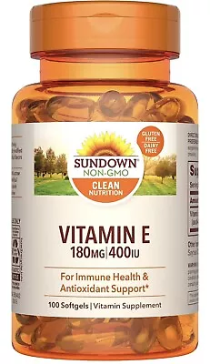 Antioxidant Immune Health Support Vitamin E Supplement (100 CT) • $5.99