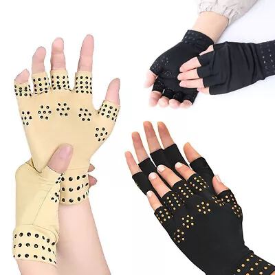 Magnetic Gloves Arthritis Treatment Compression Support Therapy Joint Pressure • $8.42