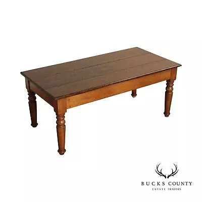 Antique 19th Century Rustic French Farmhouse Pine And Walnut Table • $1695