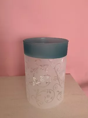 Yankee Candle Tealight Holder - Teal Frosted • £7