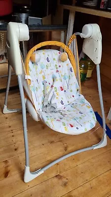 Baby Infant To Toddler Bouncer Rocker Swing Chair Soft Soothing • £20