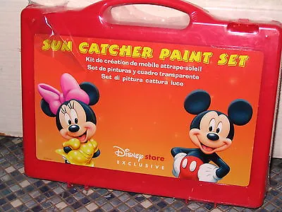 Disney Store Sun Catcher Paint Set Mickey & Minnie Mouse Brand New Very Rare • £14.99