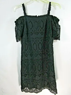 White House Black Market Women's Size 0 Black Lace Strappy Dress • $24.92