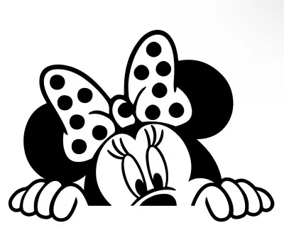 Minnie Mouse Disney Die Cut Vinyl Decal JDM Sticker Multiple Sizes And Colors • $3.49