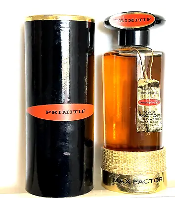 VTG 1950s MAX FACTOR Primitif Parfum Cologne Splash HUGE 4 Oz W/ Box HTF NIB NOS • $39.99