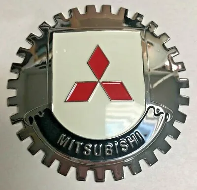 New Mistubishi Car Grille Badge- Chromed Brass- Great Gift Item! • $24.95