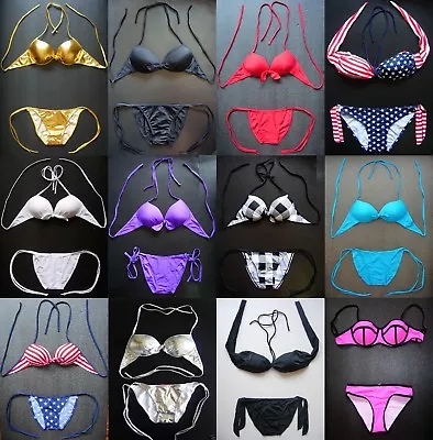 £10.79 • Buy PADDED BIKINI Ladies Swimwear Ladies Clothing MANY COLOURS Sexy Swimming Costume