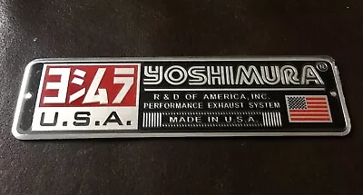 1x USA YOSHIMURA  3D HEATPROOF EXHAUST BADGE STICKER GRAPHIC DECAL METAL • £7.95