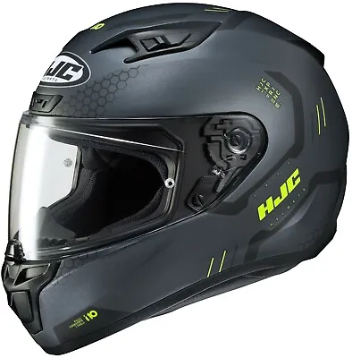 HJC I10 Maze Motorcycle Helmet Gray HI-VIZ XS SM MD LG XL 2XL 3XL 4XL 5XL I-10 • $124.99