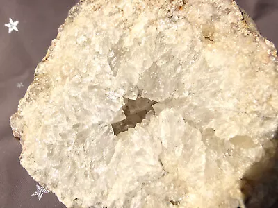 Large Clear Crystal Quartz Geode Pair 8.7 Lbs Kentucky Rare Specimen Unique Gift • $64