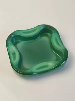 Beautiful Polished Small Malachite Bowl Trinket Bowl Ring Dish Ashtray 168 Grams • $39.99