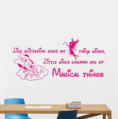 Minnie Mouse Wall Decal Fairy Girl Vinyl Sticker Art Decor Quote Mural 117crt • $29.97