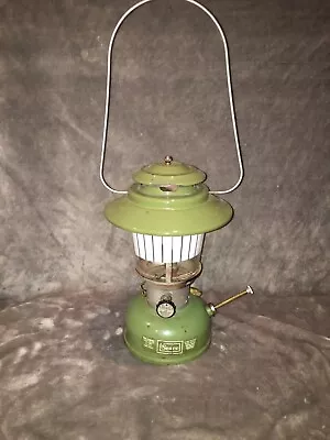 Vintage Coleman Made Sears 72217 Double Mantle Avocado Green Big Hat Lantern ‘72 • $130