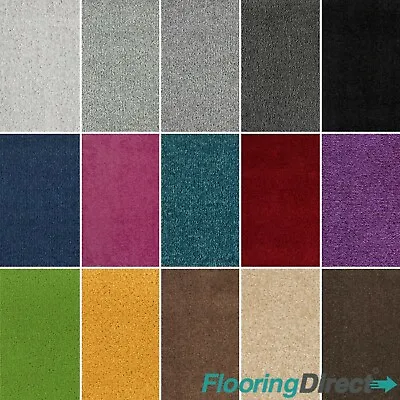 Dalton Cheap 4m Stain Resistant Felt Back 7.5mm Twist Pile Lounge Stair Carpet • £27.96