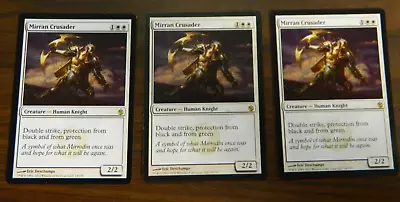 MTG Mirrodin Besieged Mirran Crusader X3 Excellent - NM Condition • $6.99