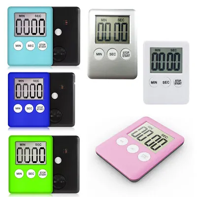 £3.29 • Buy LCD Kitchen Cooking Digital Timer Count Down Up Clock Loud Alarm Magnetic