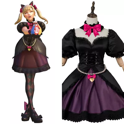 $41.25 • Buy Overwatch DVA D.VA Song Hana Cosplay Costume Black Cat Puss Maid Suit Dress